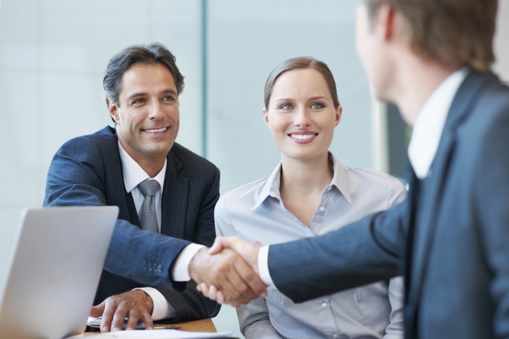 business broker handshake